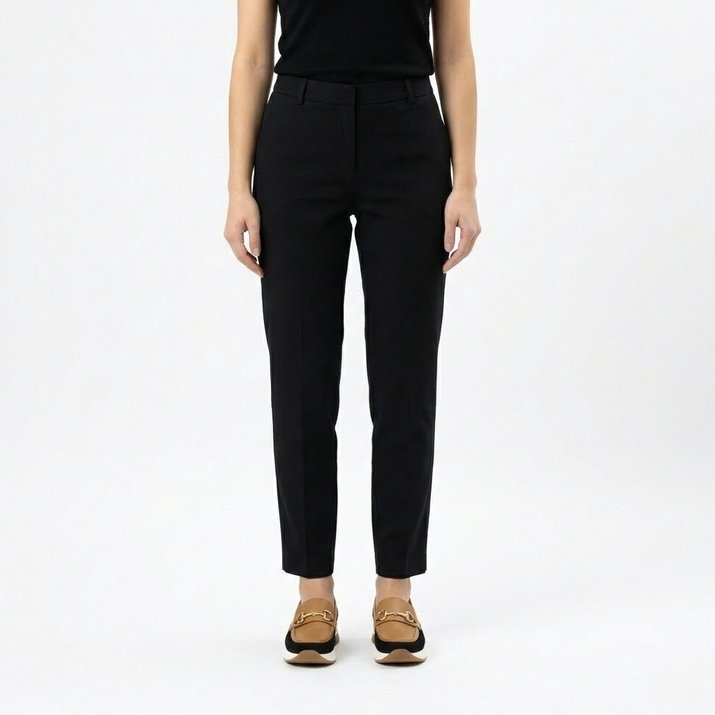 Minimalistyczne mokasyny na platformie – Camel i czarne – Premium Syntetyczne – Damskie